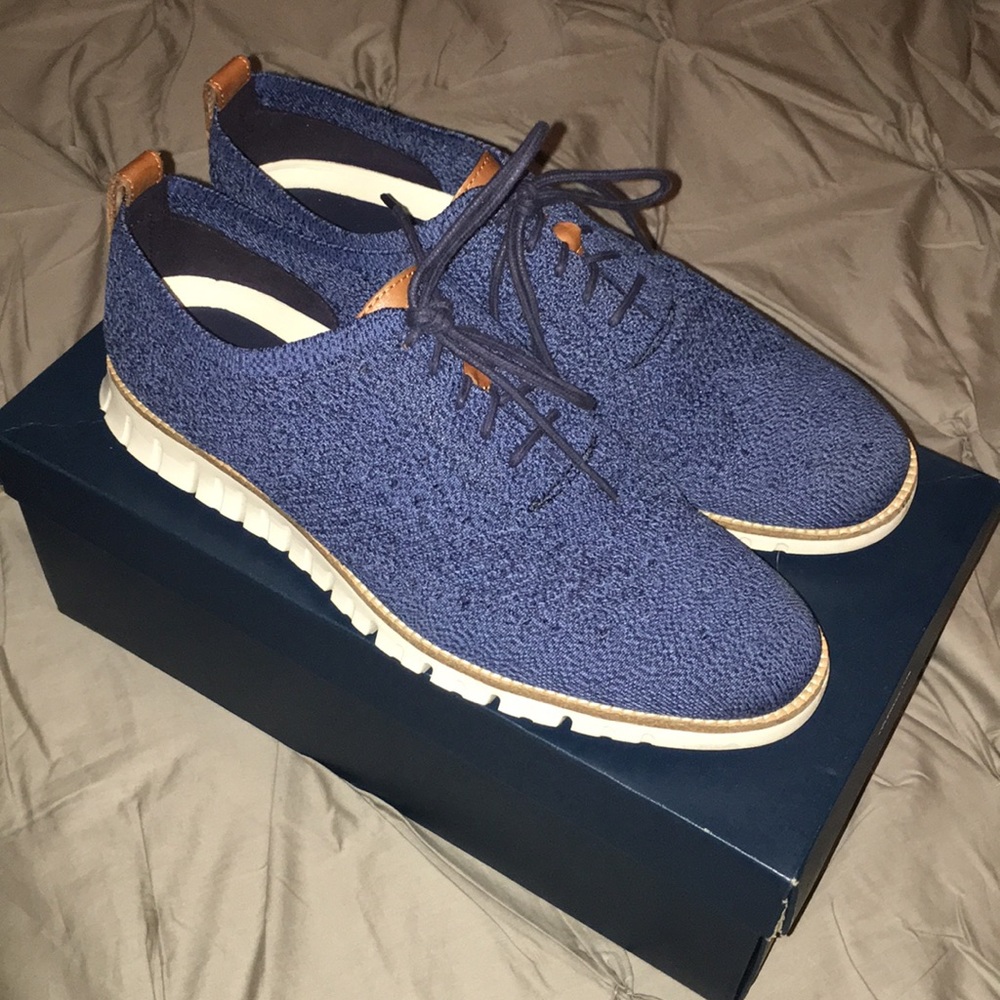 Cole Haan Blue Lace-up Shoe